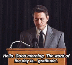 Speech Of Gratitude Robert Downey Jr GIF