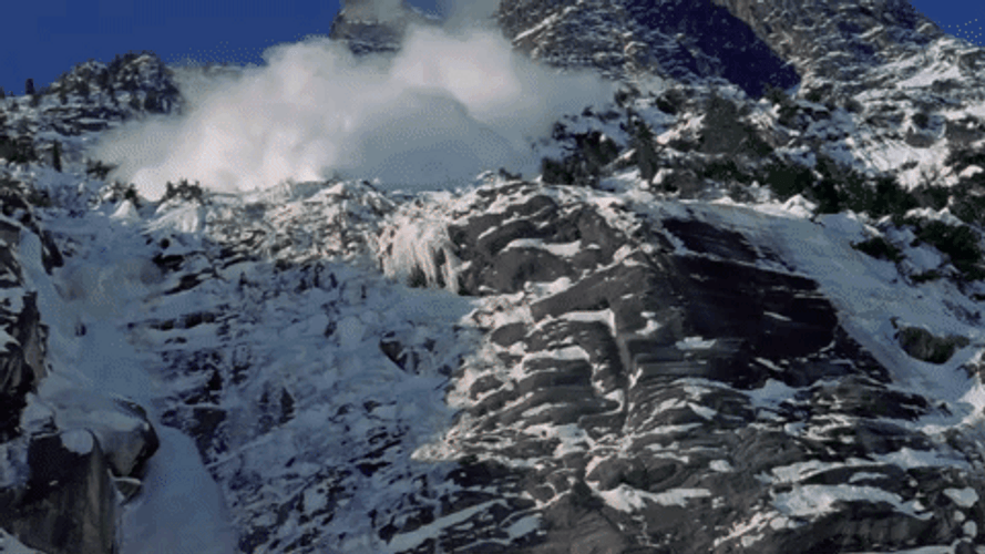 Speed Avalanche Mountain GIF