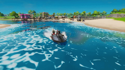 Speed Boat Attacking Fortnite Meme GIF