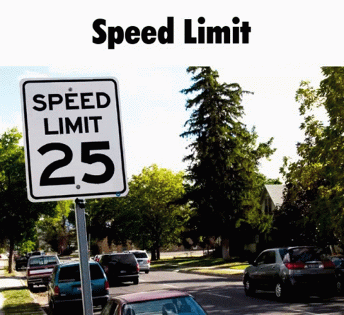Speed Limit 25 Sign