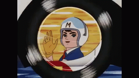 Speed Racer Go Mifune Riding Mach 5 GIF