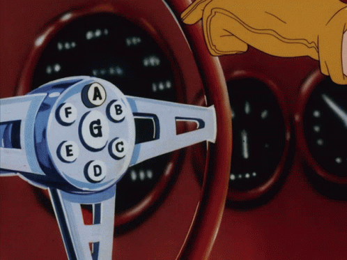 Speed Racer Mach 5 Push Button GIF