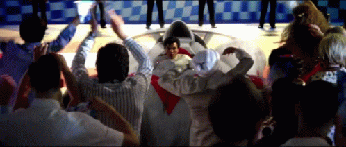 Speed Racer People Cheering Go Mifune GIF
