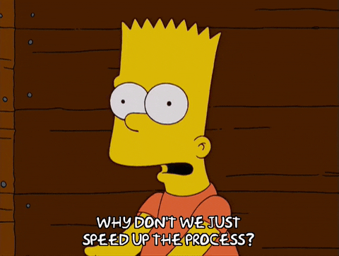Speed Up Process Bart Simpson GIF