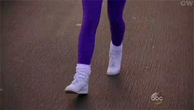 Woman In Pink Clothes Speed Walking GIF
