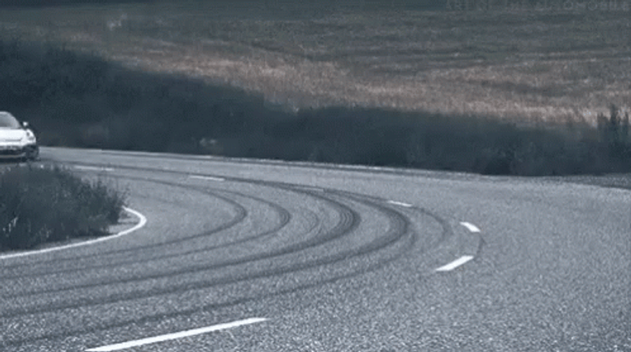 Speeding Car Porsche Fast Drift GIF