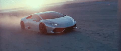 Speeding Lamborghini Huracan GIF