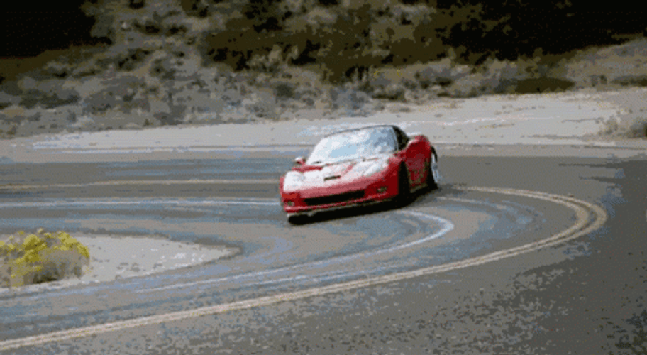 Speeding Race Red Car GIF
