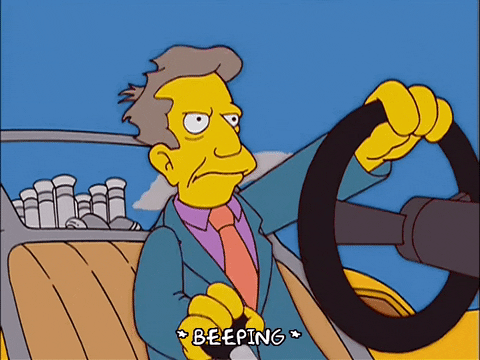Speeding The Simpsons Principal Skinner GIF
