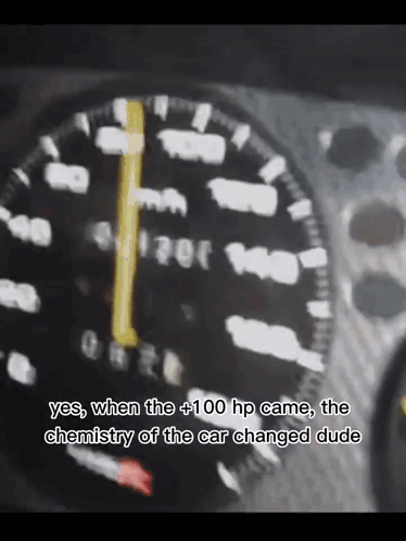 Speedometer Saying Chemistry of Car Changed Dude