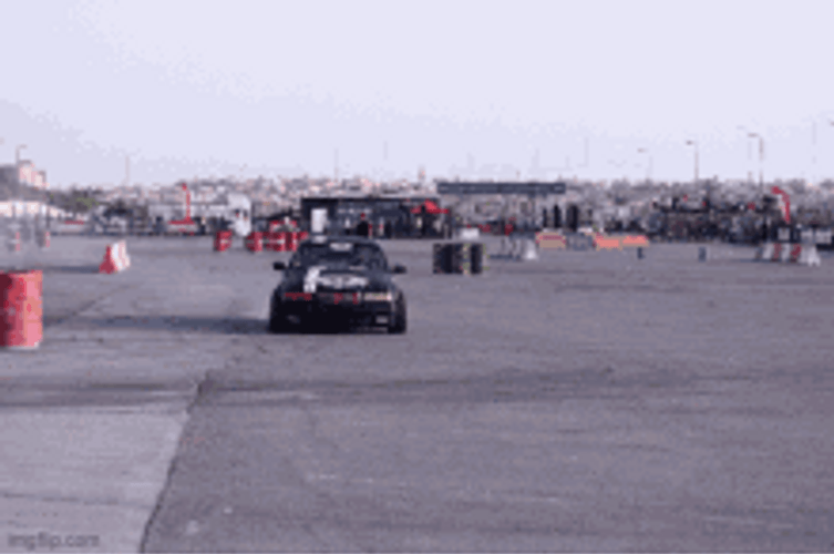 Speedy Hot Car Drifting Exhibition GIF
