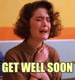 Speedy Recovery Get Well Soon Crying Laura Palmer GIF