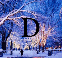 Spelling December Flashing Letters GIF