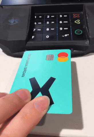 Spend Money Inserting Credit Card Into Reader GIF