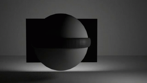 Sphere With Black Handle in Dark