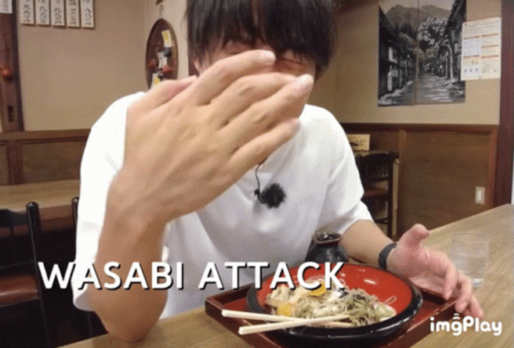 Spicy Wasabi Attack Hand Fan Rion Ishida GIF