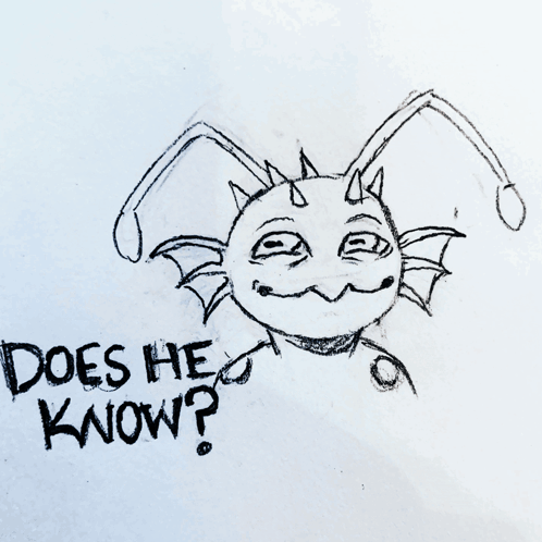 Spider Drawing Does He Know He Doesn't Know