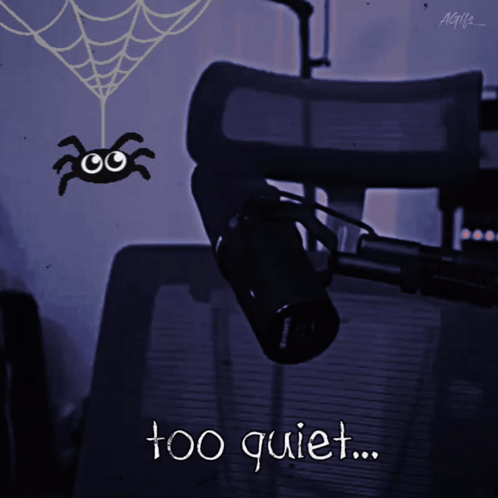 Spider Hanging Near Microphone Too Quiet