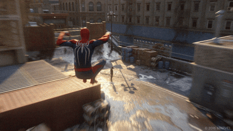 Spider Man 2099 Dashing Through Enemy GIF