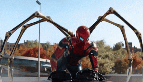 Spider Man Close Up with Large Arms