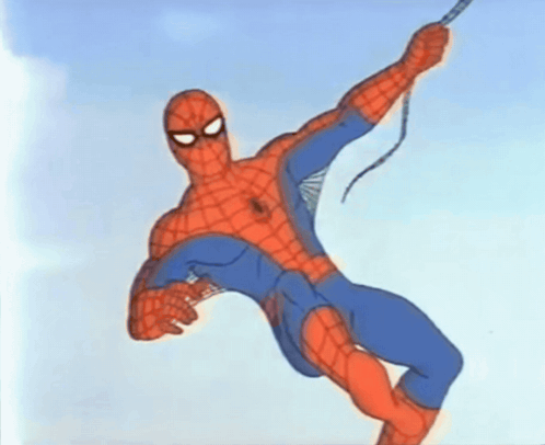 Spider-Man Holding Rope