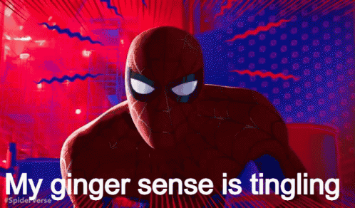 Spider Man My Ginger Sense Is Tingling