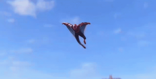 Spider Man No Way Home Gliding Down GIF
