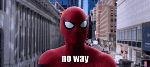 Spider Man No Way Home No Way GIF