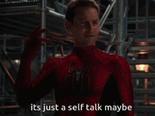 Spider Man No Way Home Self Talk Maybe GIF
