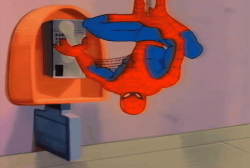 Spider-Man Standing by Pay Phone