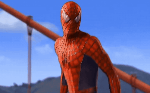 Spider-Man Standing on Bridge