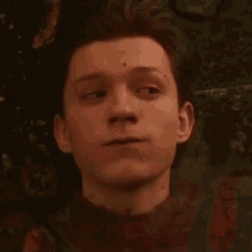 Spider Man Tom Holland Disintegrate GIF