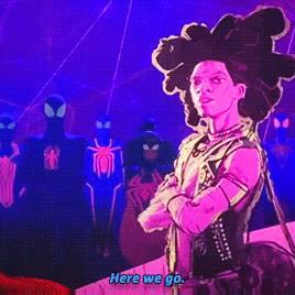 Spider Punk Arms Crossed GIF