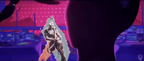 Spider Punk Chatting With A Someone GIF