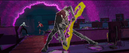 Spider Punk Electric Guitar GIF