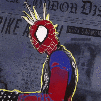 Spider Punk Face Covered GIF