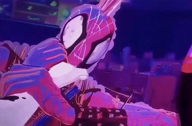 Spider Punk Got Manhandled GIF