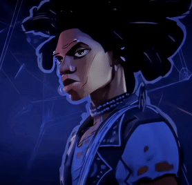 Spider Punk Mean Gaze GIF