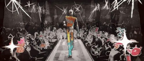 Spider Punk Runway Model GIF
