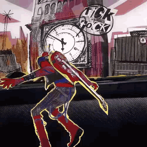 Spider Punk Zoom And Freeze GIF