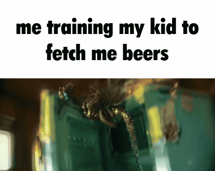 Spider Training My Kid To Fetch Me Beers GIF