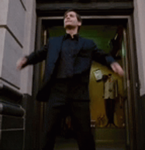 Spiderman Actor Tobey Maguire Dance  GIF