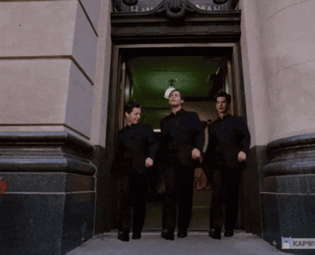 Spiderman Actors Tobey Maguire Tom Holland Dance GIF