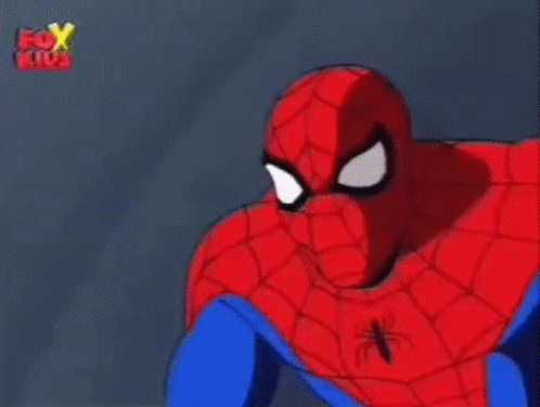 Spiderman Animated Disappear Meme GIF