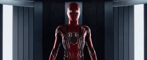 Spiderman Becoming Iron Spider GIF