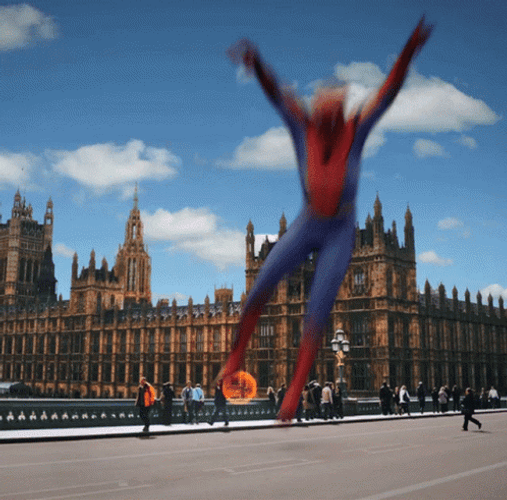 Spiderman Dance Ruffles Palace Background GIF