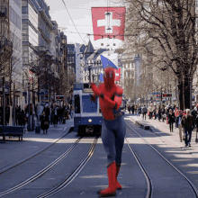 Spiderman Dancing In Canada GIF