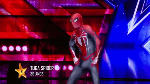 Spiderman Dancing In Got Talent GIF