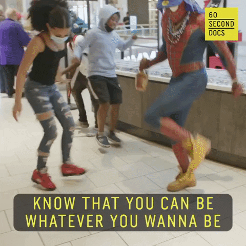 Spiderman Dancing Street Style GIF