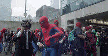 Spiderman Dancing Versions GIF